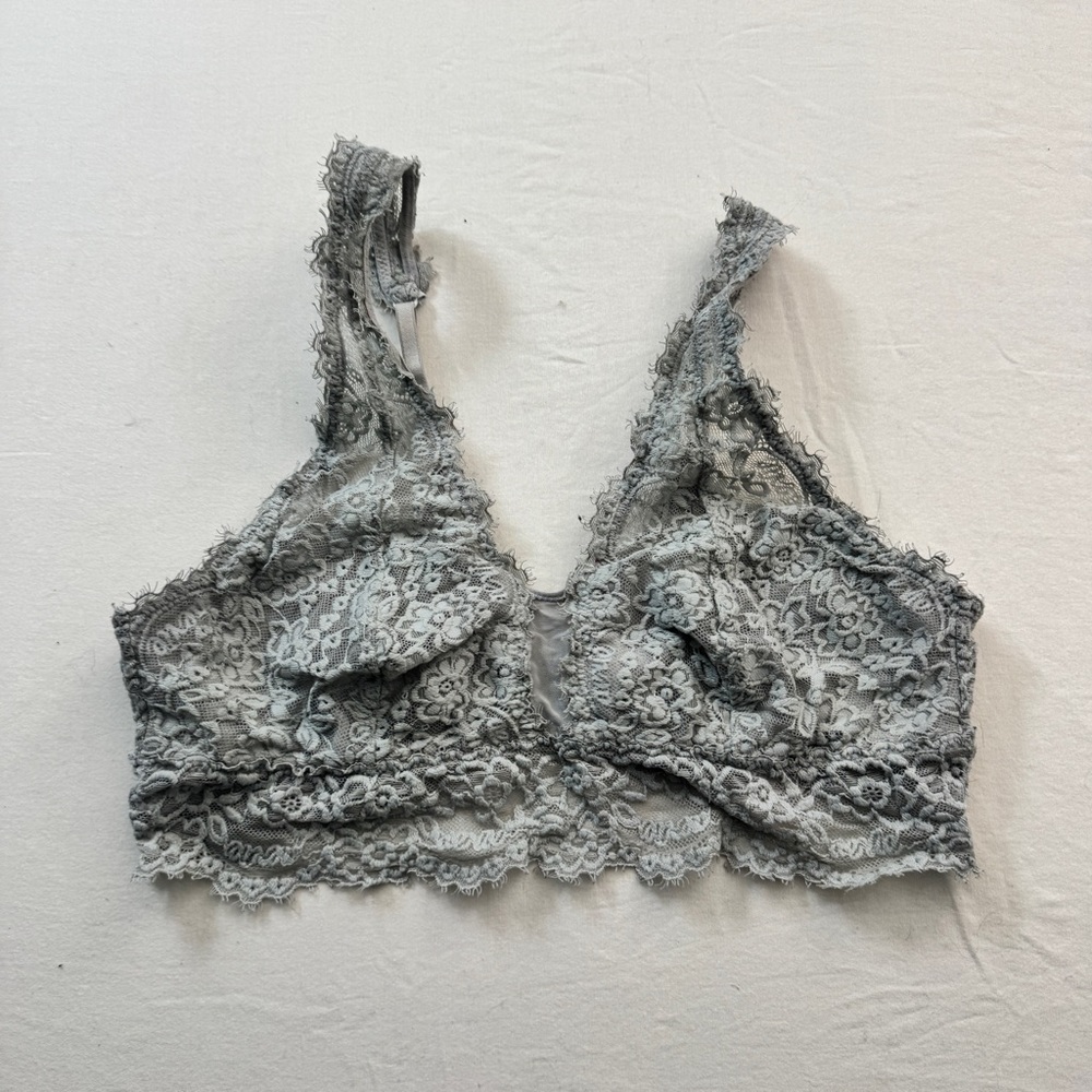 Aerie Lace Bralette in Soft Gray